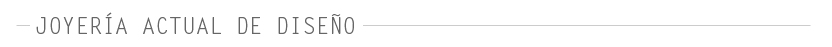 JoyerÃa actual de diseño